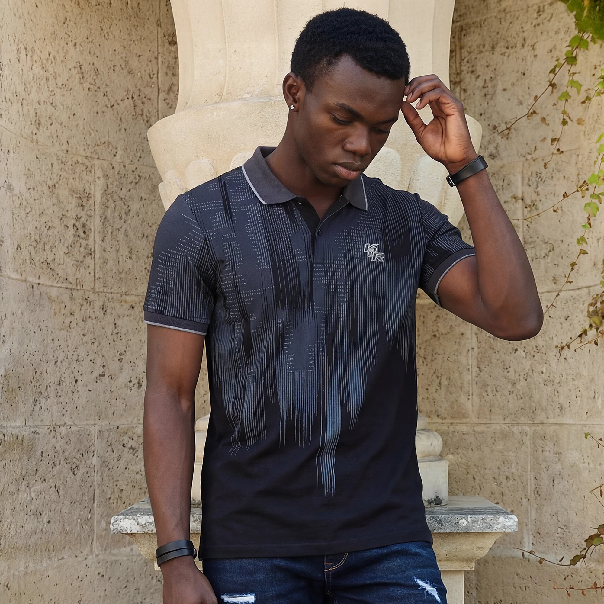 Killer Men Black Printed Slim Fit T-Shirts - Image 2
