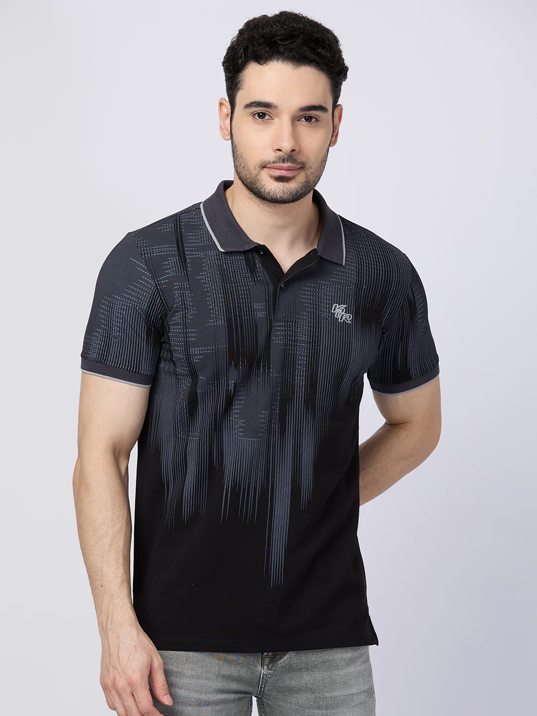 Killer Men Black Printed Slim Fit T-Shirts - Image 3