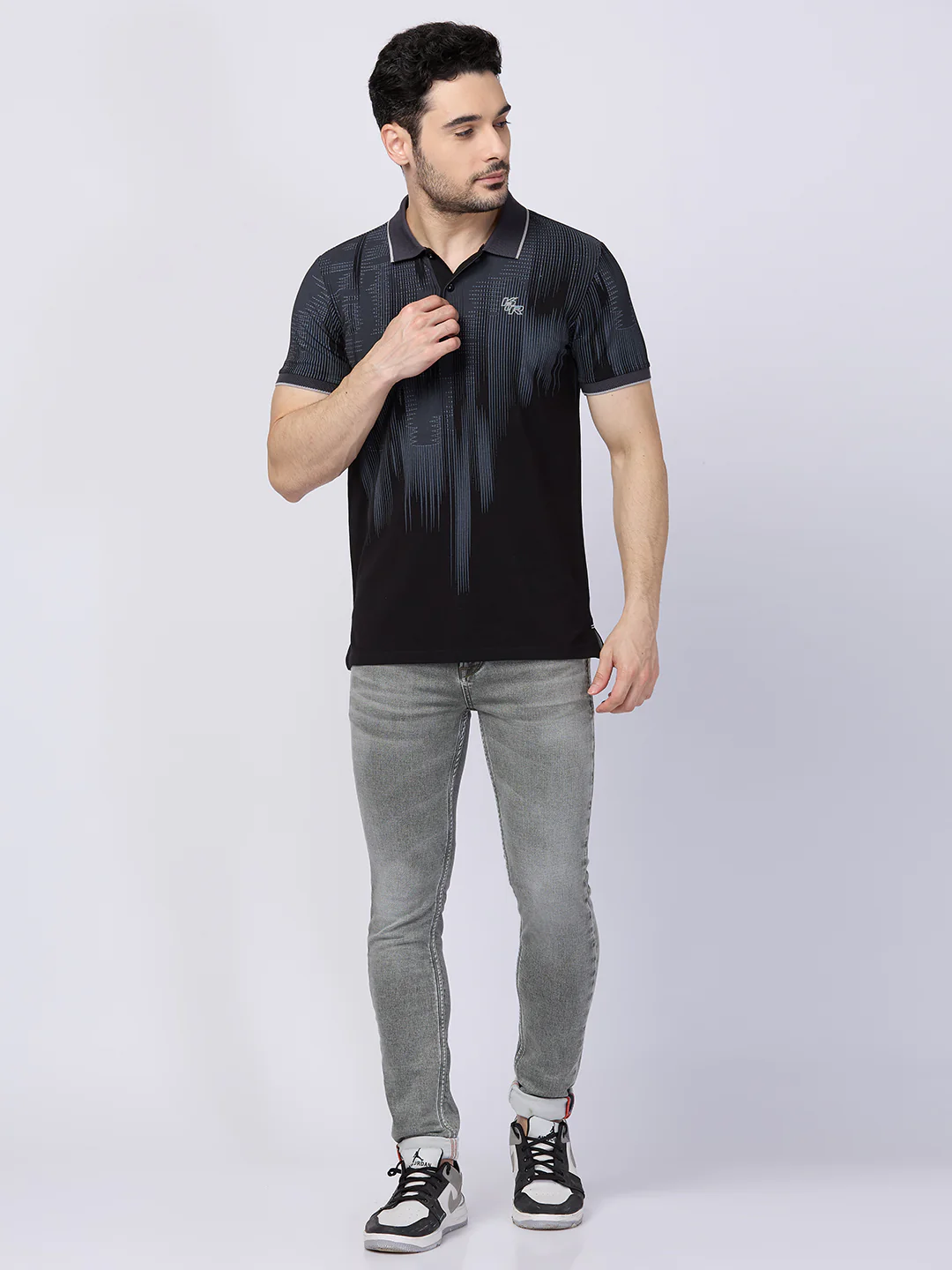 Killer Men Black Printed Slim Fit T-Shirts - Image 4