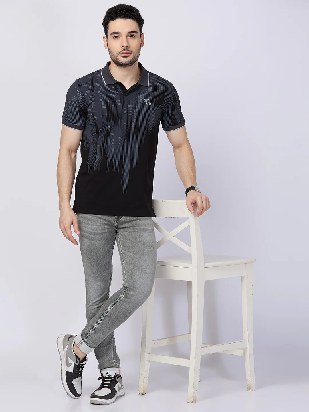 Killer Men Black Printed Slim Fit T-Shirts - Image 8
