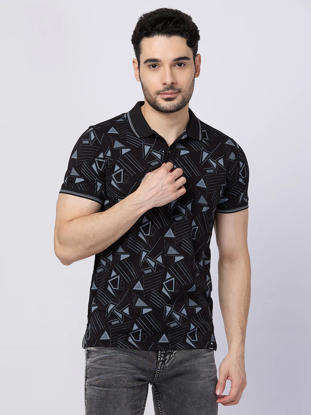 Killer Men Black Printed Slim Fit T-Shirts - Image 3