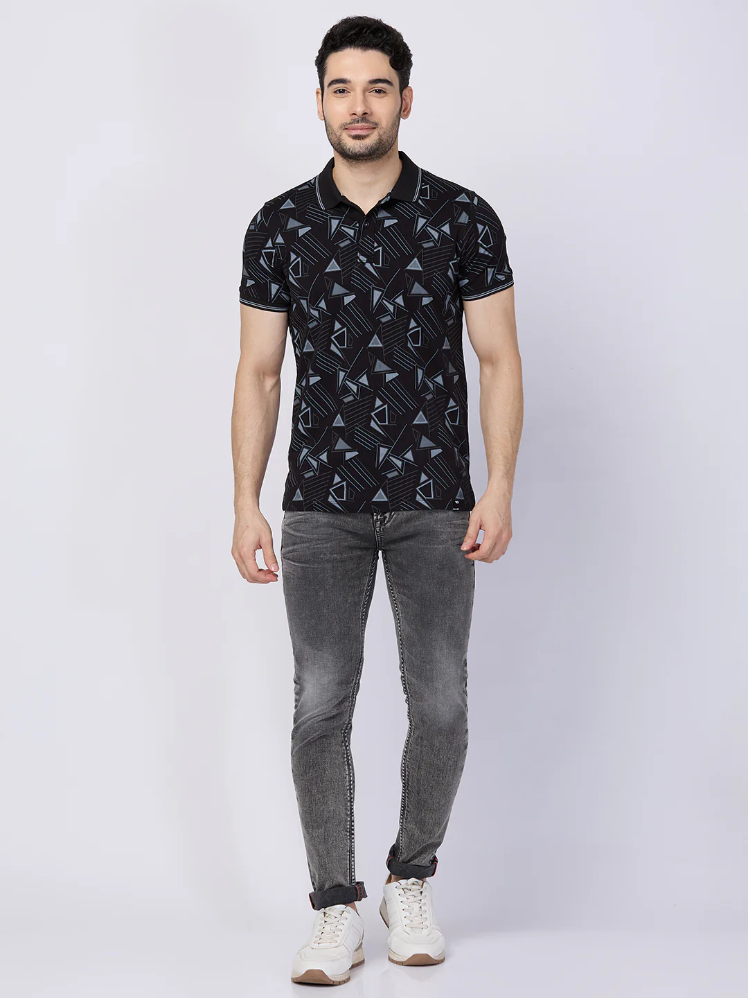 Killer Men Black Printed Slim Fit T-Shirts - Image 4