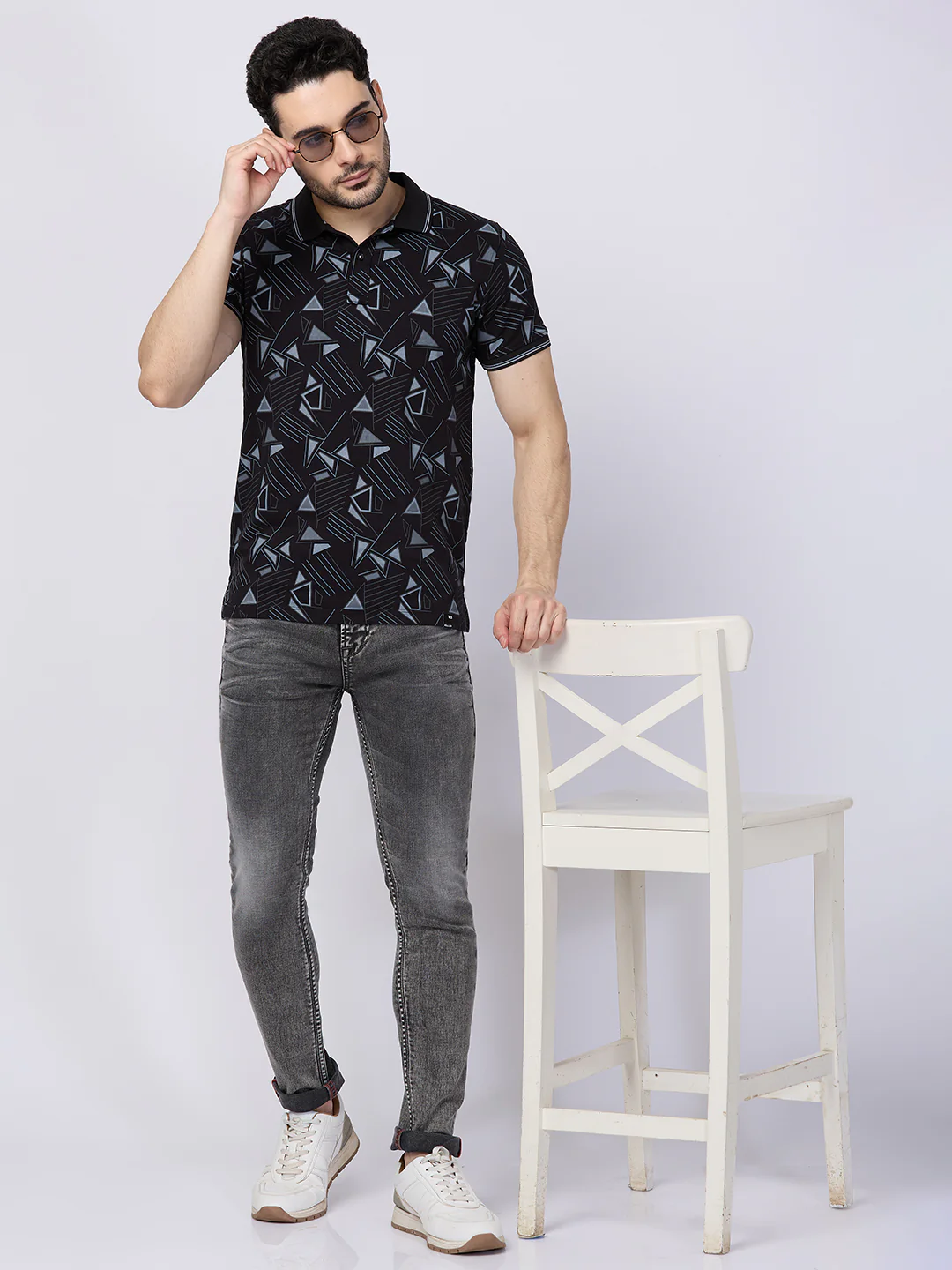 Killer Men Black Printed Slim Fit T-Shirts - Image 8