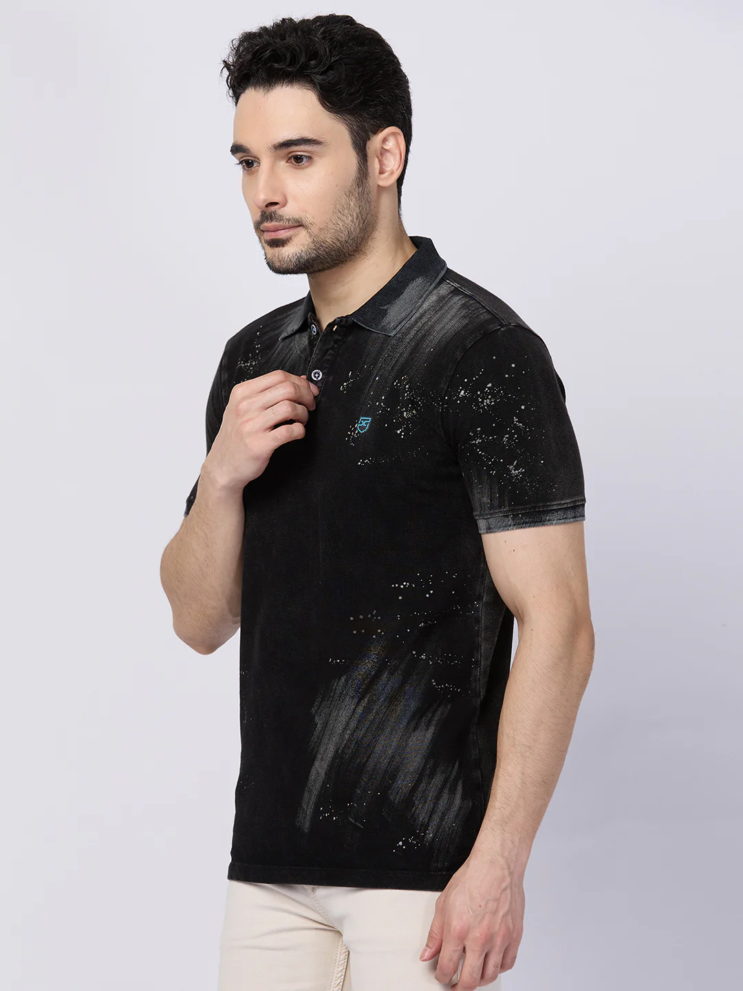 Killer Men Black Printed Slim Fit T-Shirts - Image 6