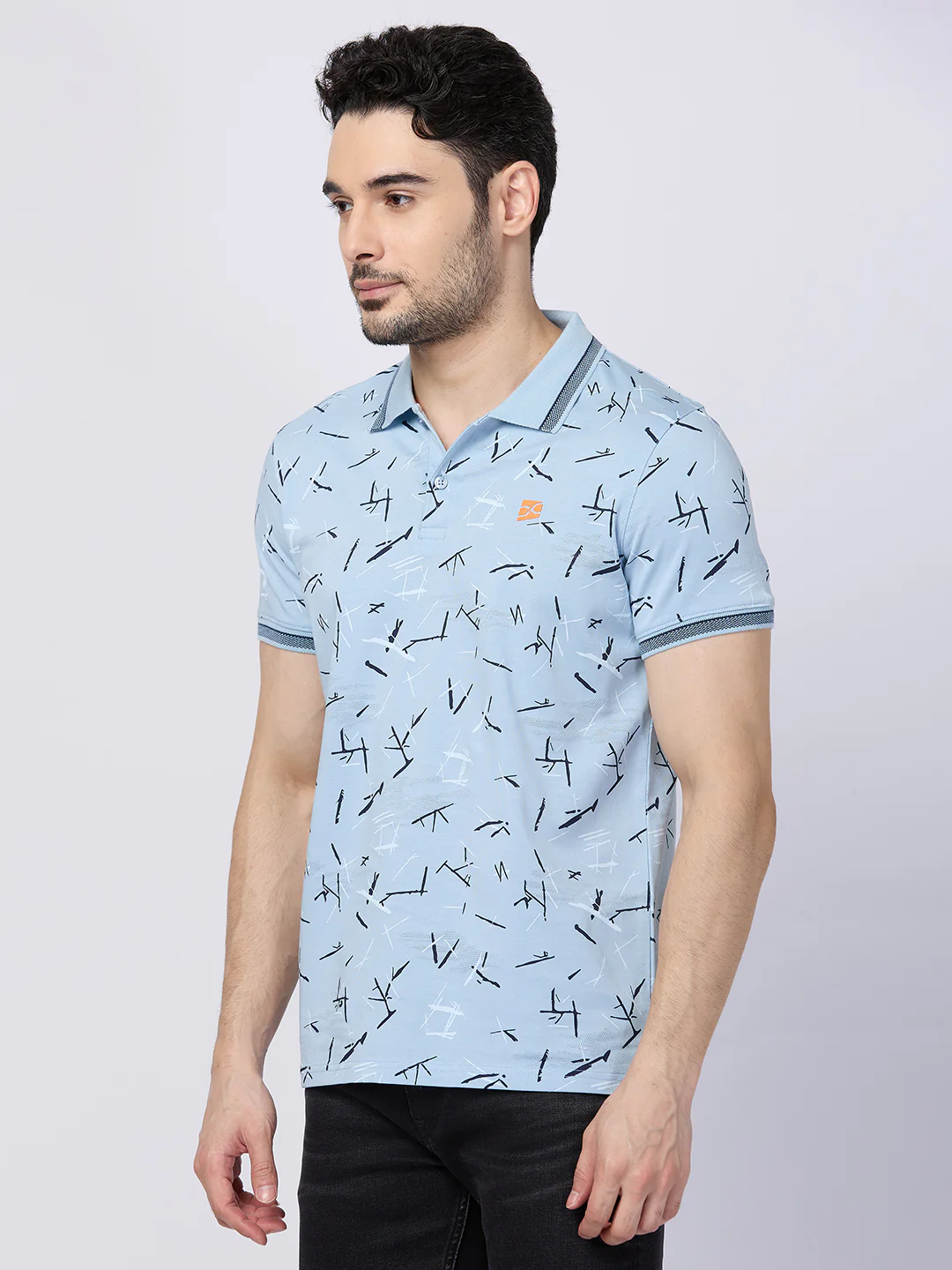 Killer Men Blue Printed Slim Fit T-Shirts - Image 6