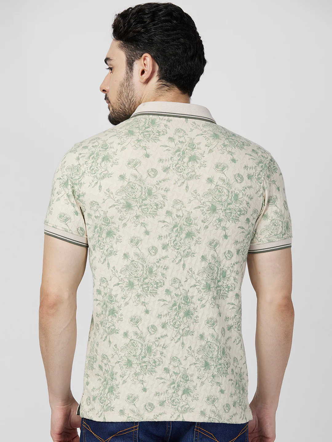 Killer Men Green Printed Slim Fit T-Shirts - Image 5