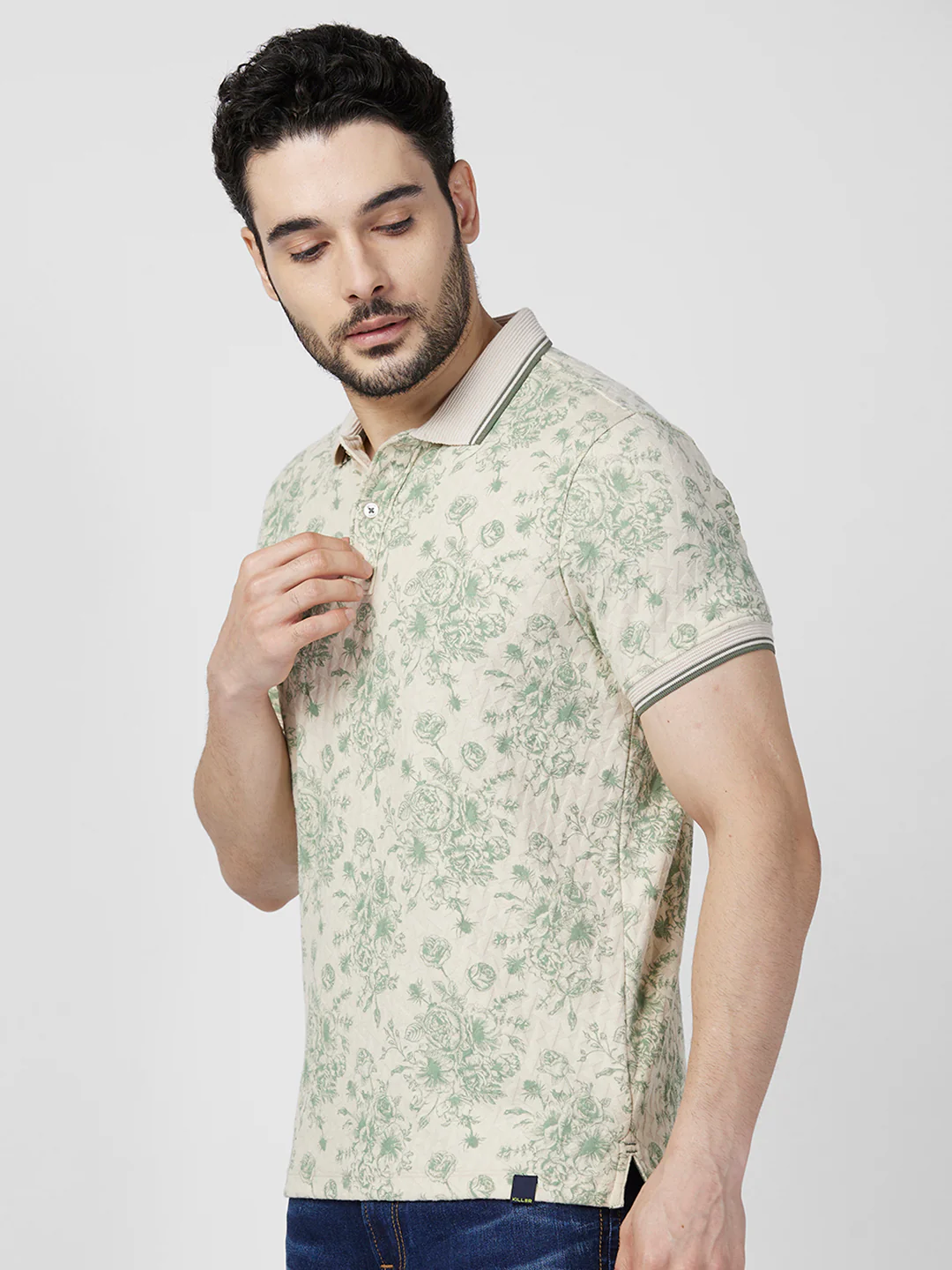 Killer Men Green Printed Slim Fit T-Shirts - Image 6