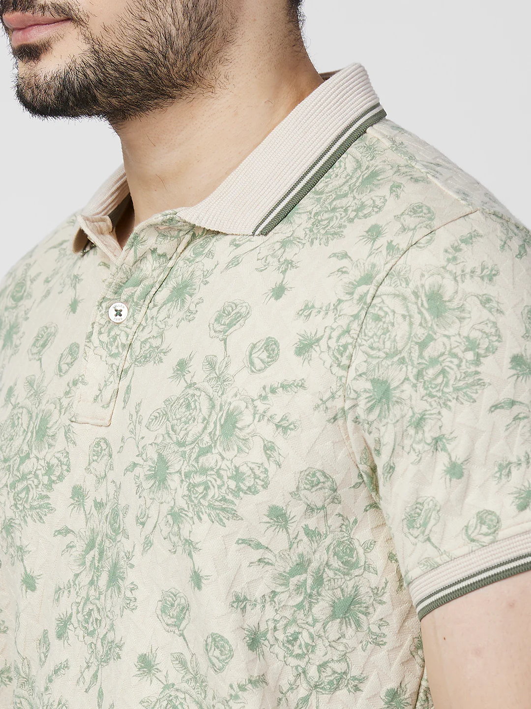 Killer Men Green Printed Slim Fit T-Shirts - Image 7