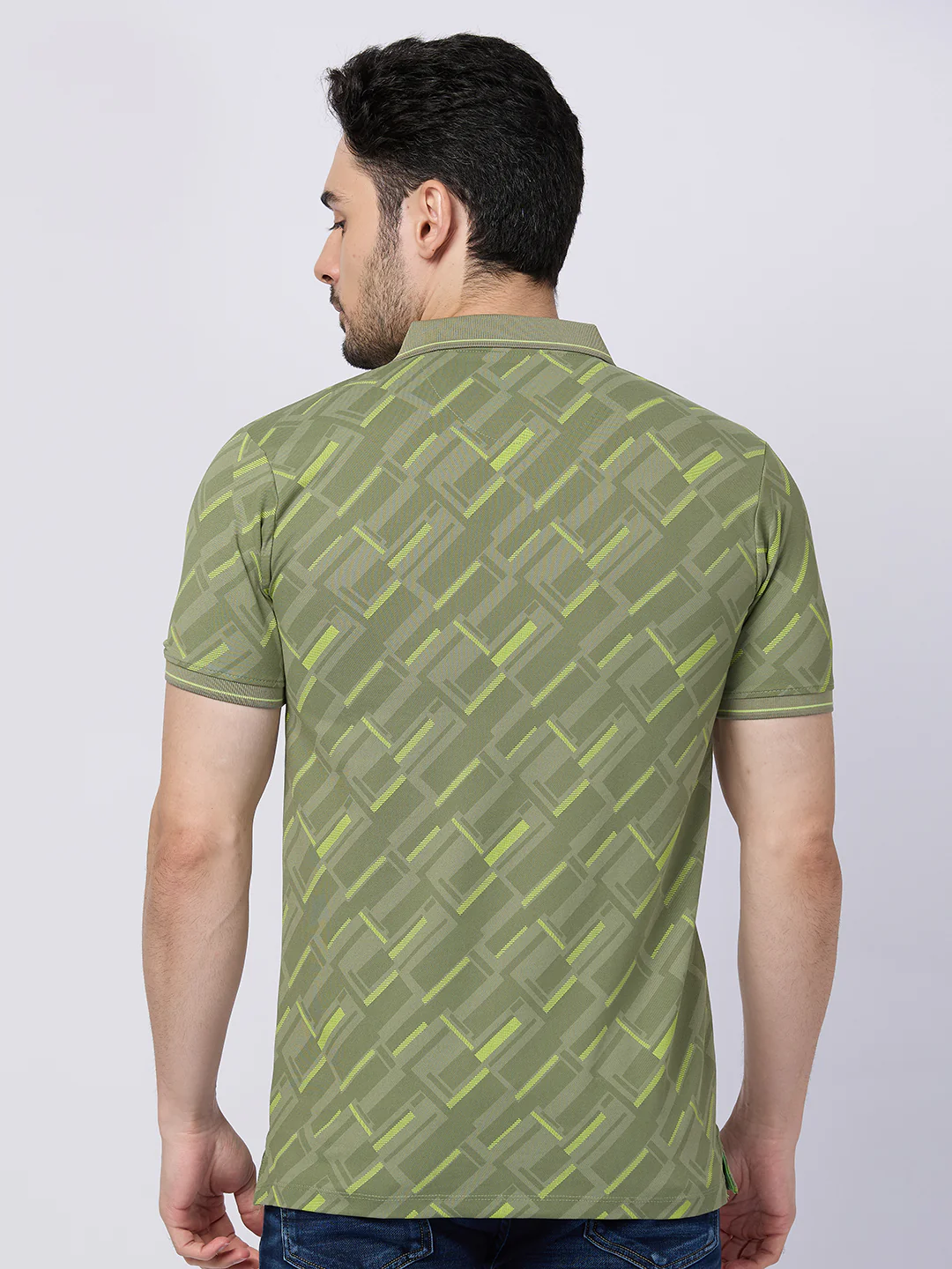 Killer Men Green Printed Slim Fit T-Shirts - Image 4