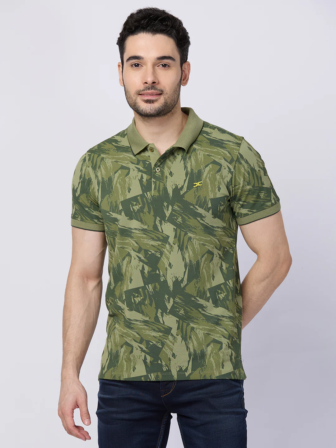 Killer Men Green Printed Slim Fit T-Shirts - Image 3
