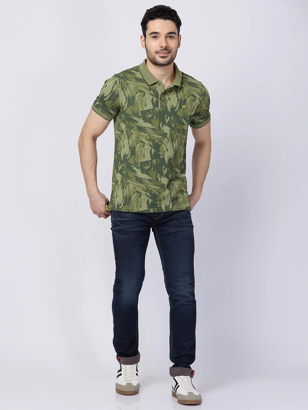 Killer Men Green Printed Slim Fit T-Shirts - Image 4