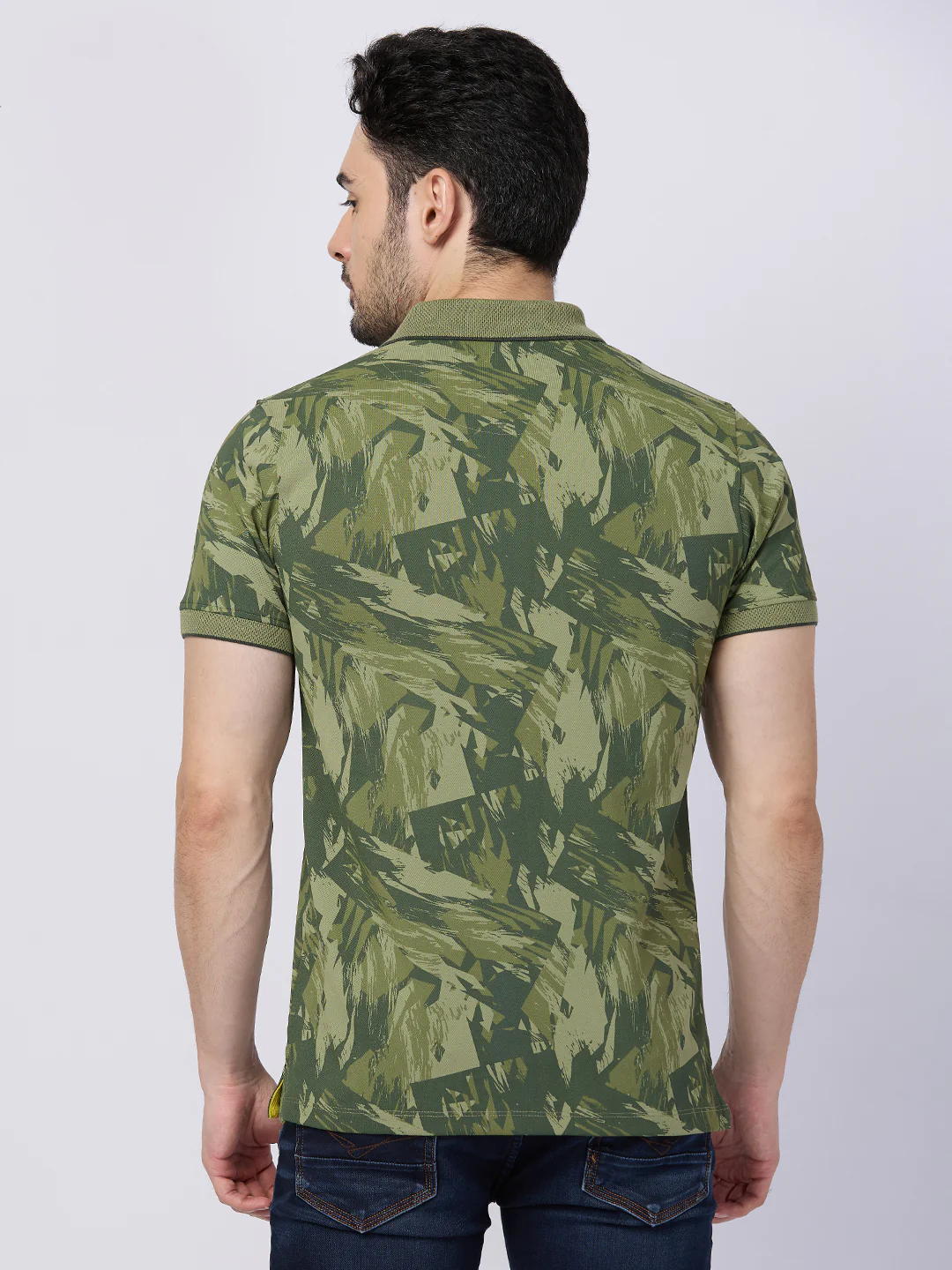 Killer Men Green Printed Slim Fit T-Shirts - Image 5