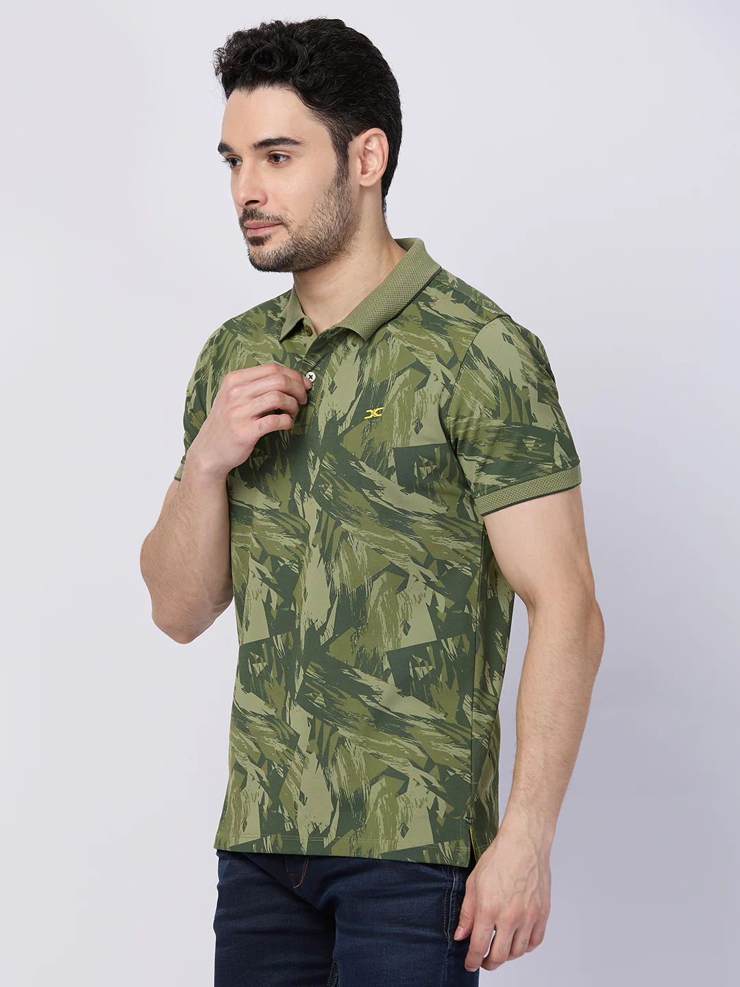 Killer Men Green Printed Slim Fit T-Shirts - Image 6