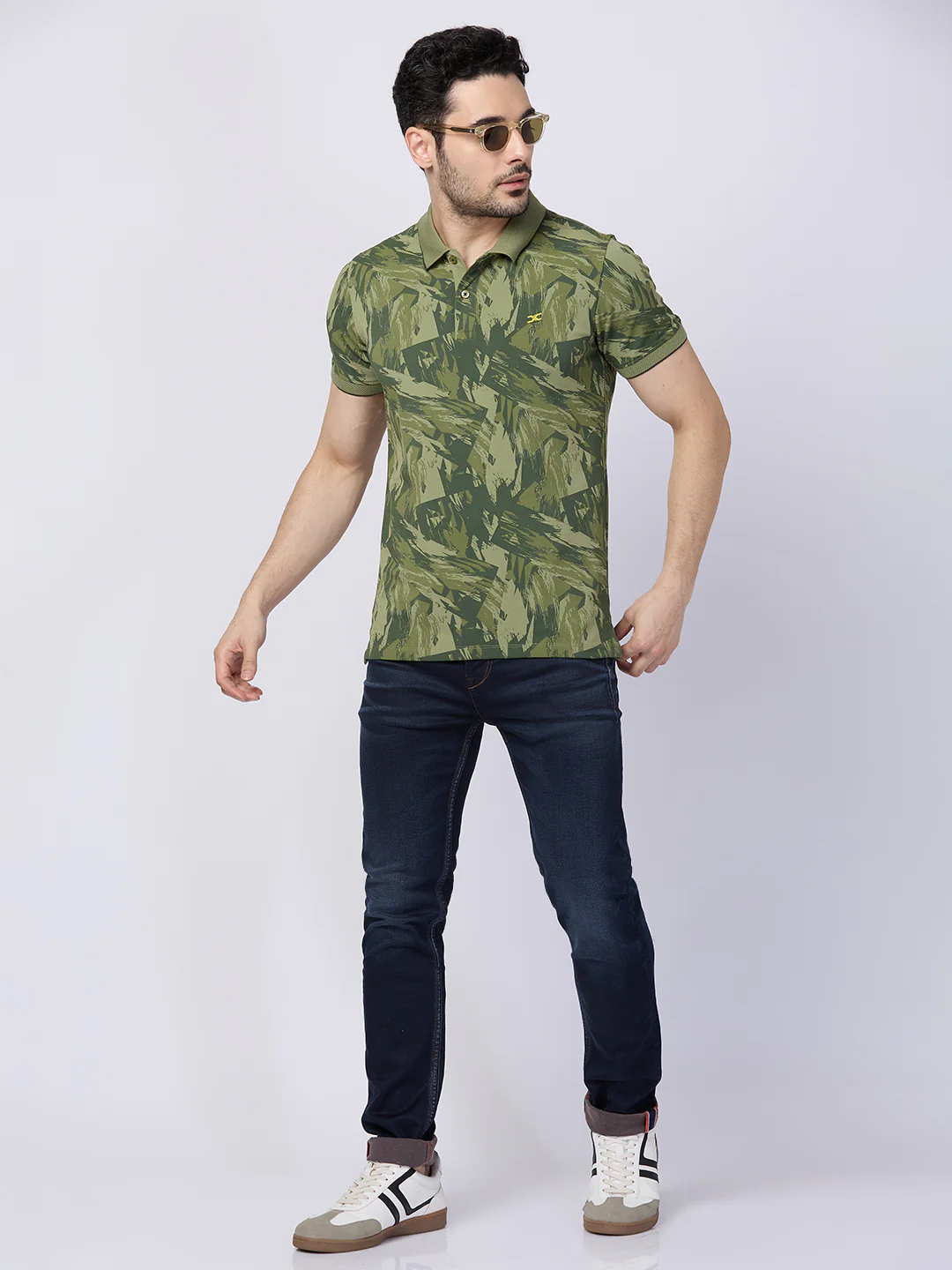 Killer Men Green Printed Slim Fit T-Shirts - Image 8