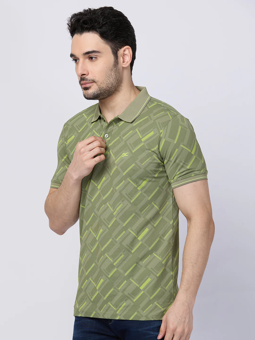 Killer Men Green Printed Slim Fit T-Shirts - Image 5
