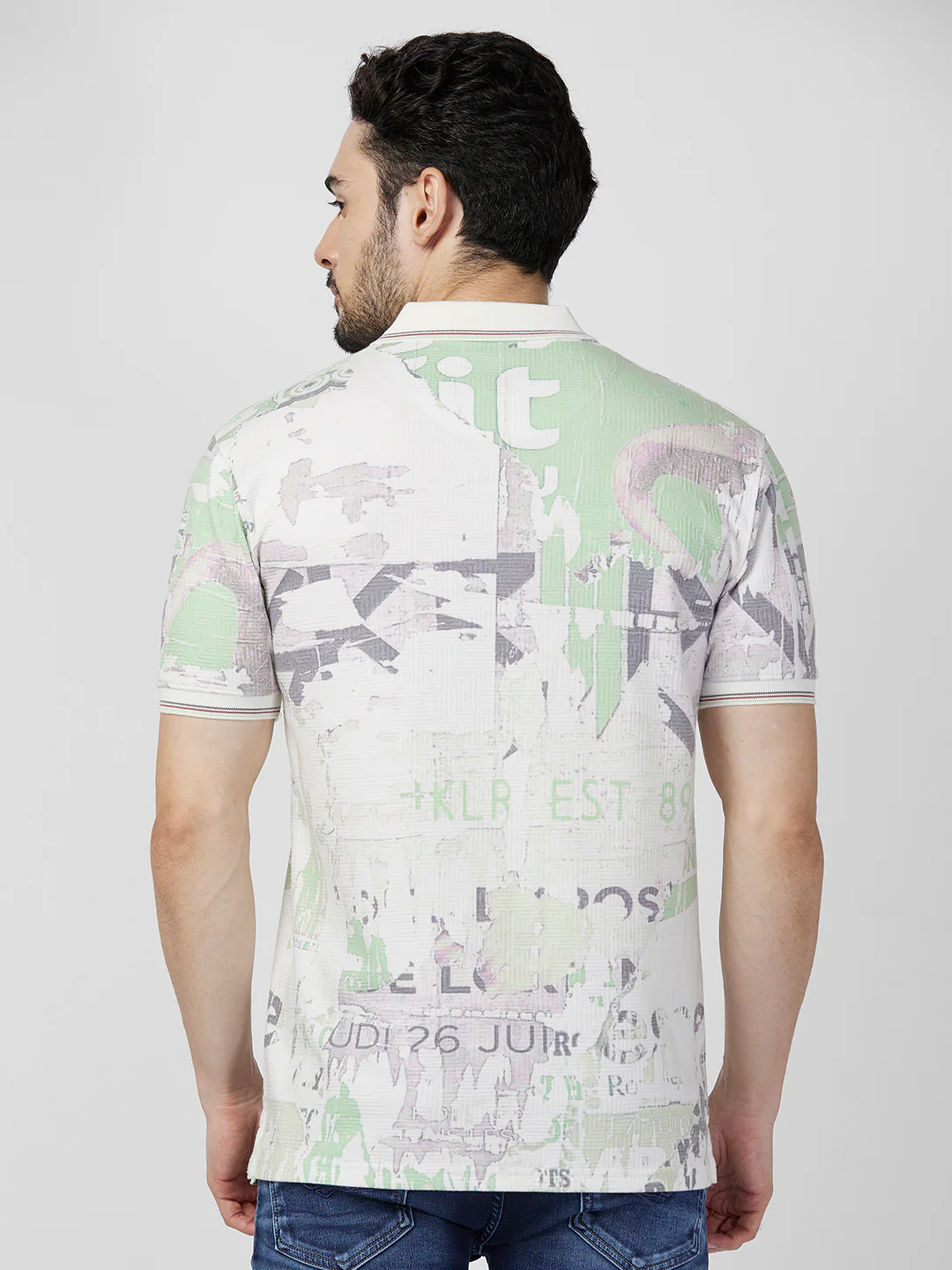 Killer Men Green Printed Slim Fit T-Shirts - Image 5