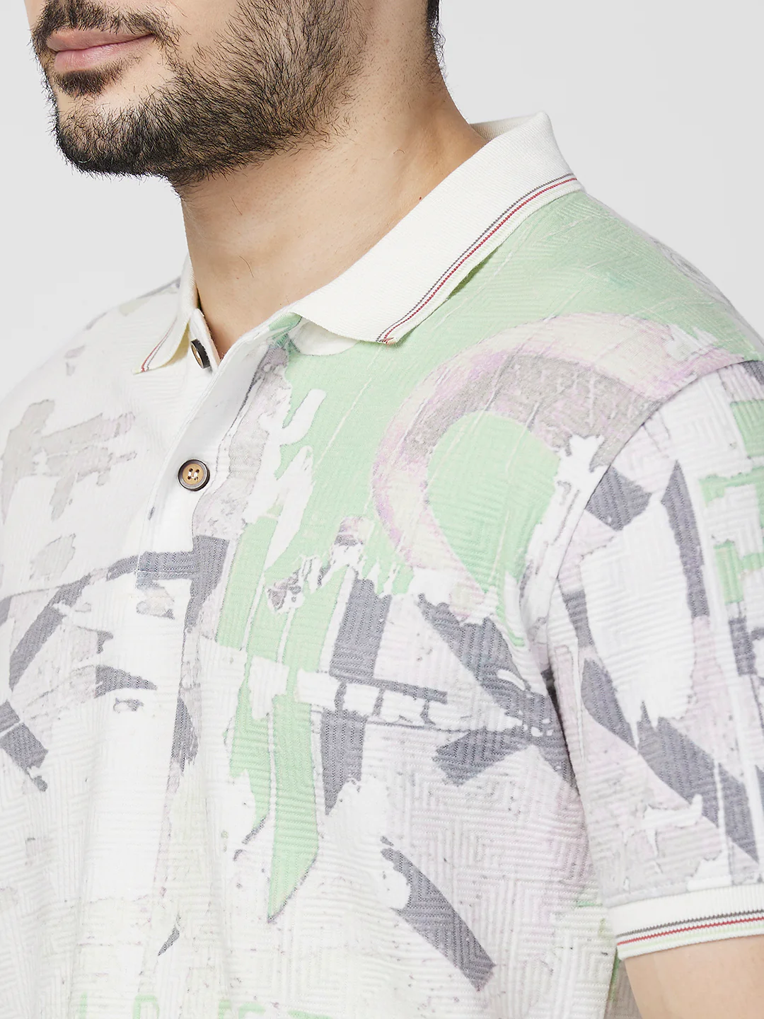 Killer Men Green Printed Slim Fit T-Shirts - Image 7
