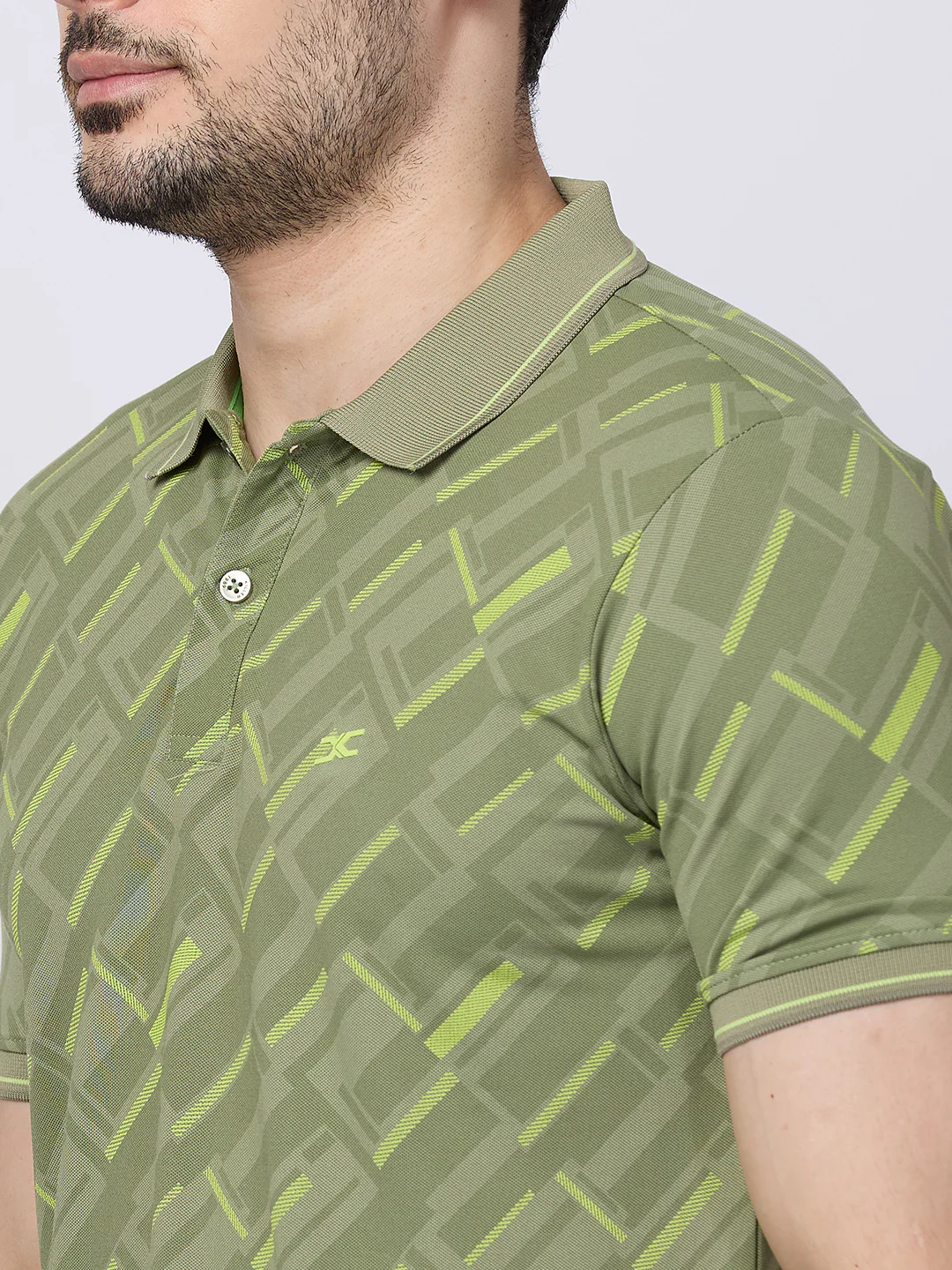 Killer Men Green Printed Slim Fit T-Shirts - Image 6