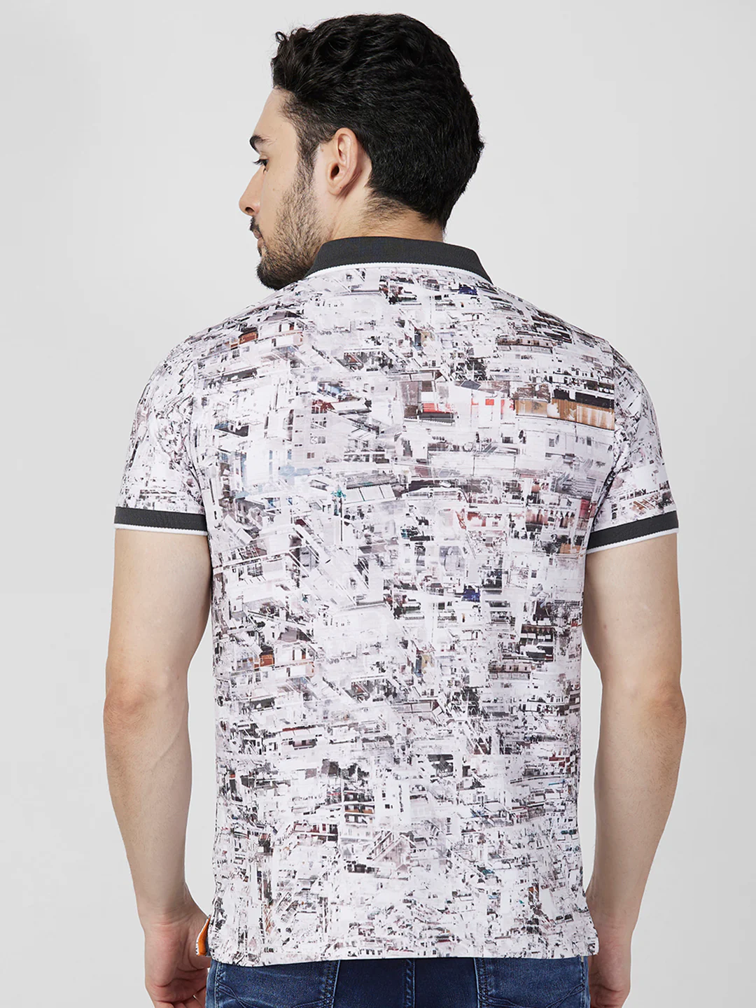 Killer Men Grey Printed Slim Fit T-Shirts - Image 5