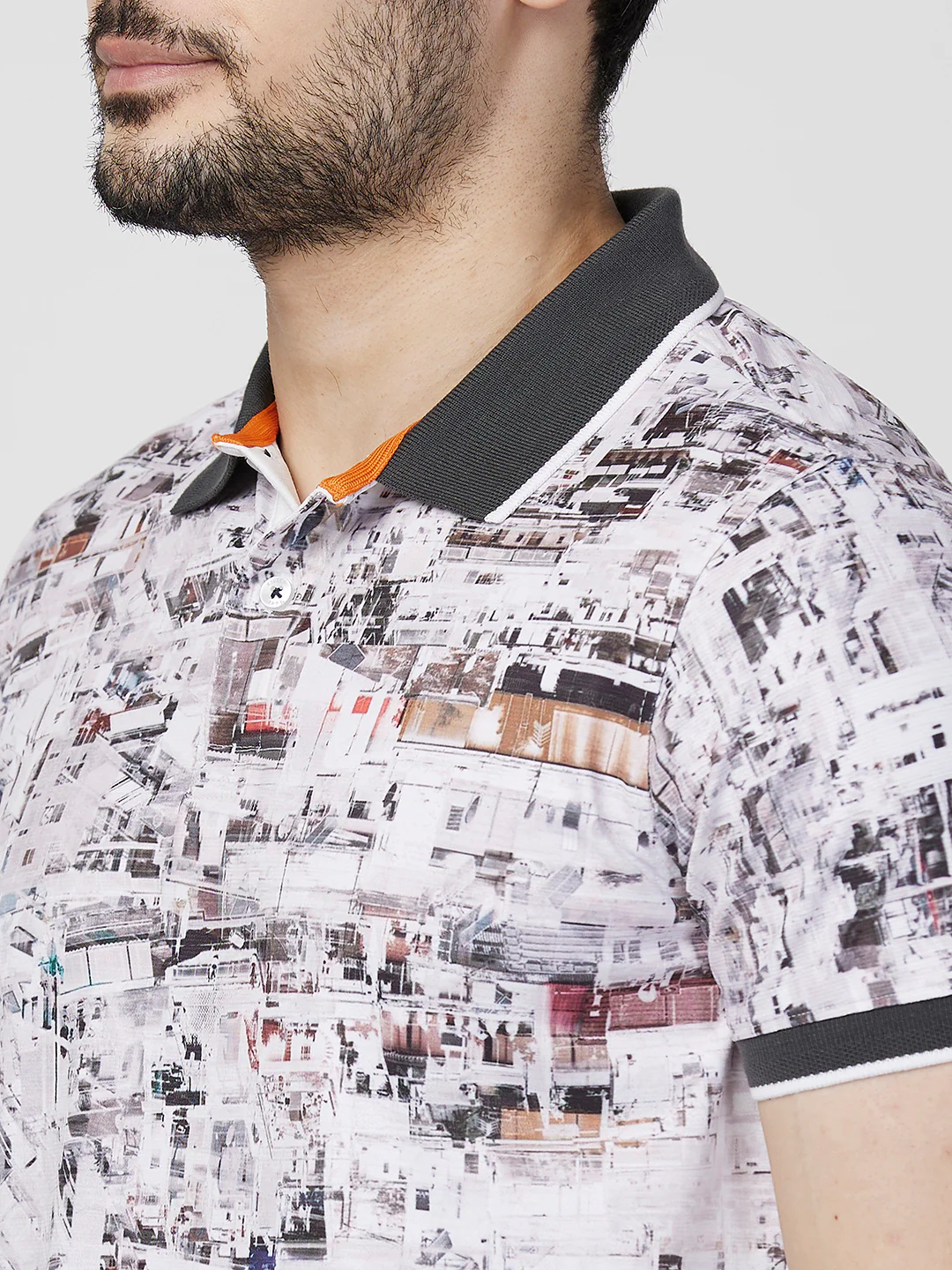 Killer Men Grey Printed Slim Fit T-Shirts - Image 7