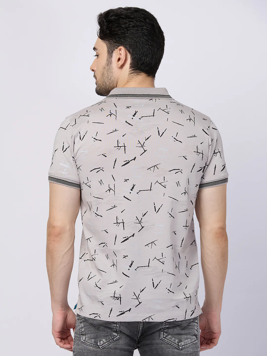 Killer Men Grey Printed Slim Fit T-Shirts - Image 5