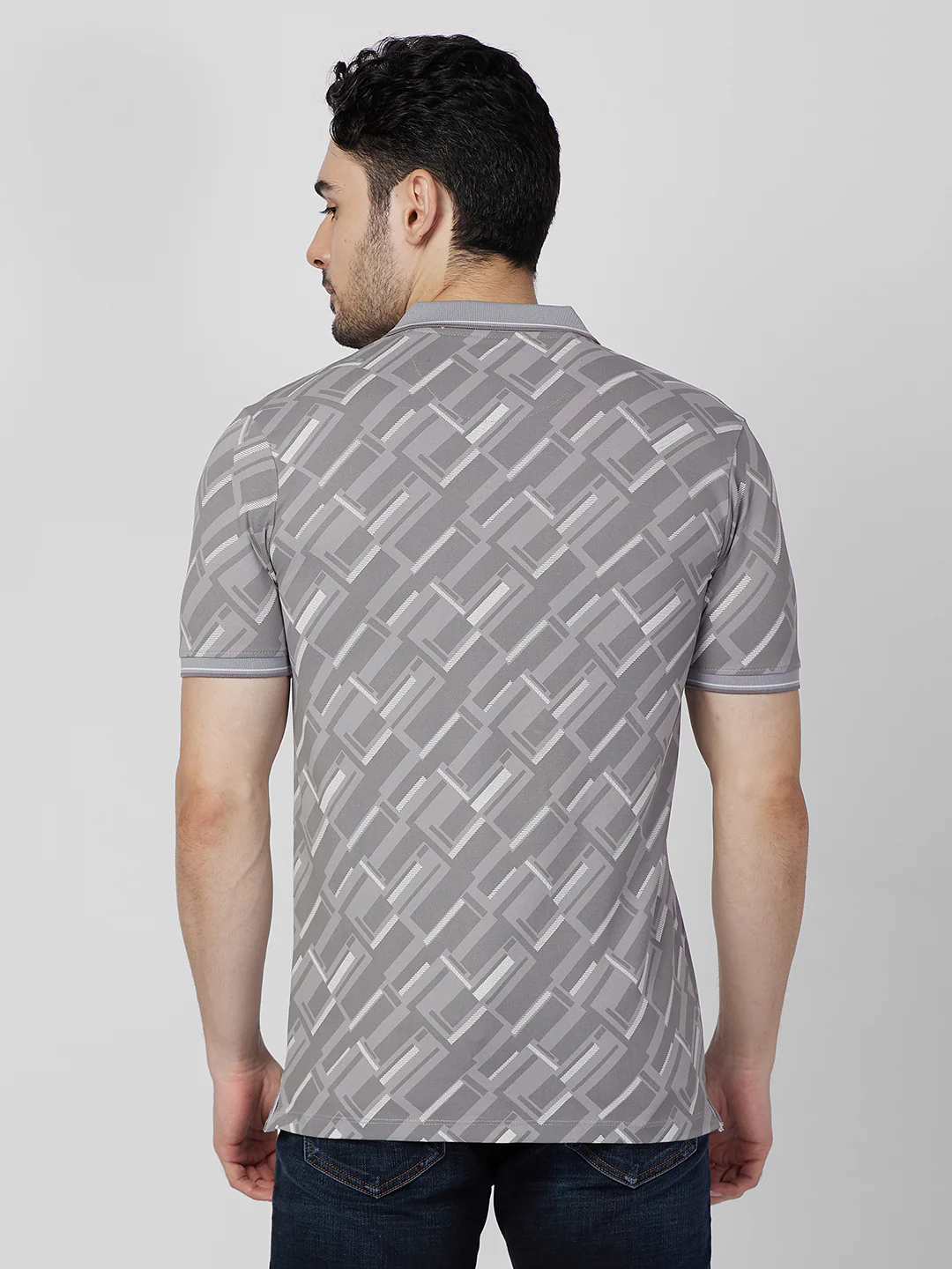 Killer Men Grey Printed Slim Fit T-Shirts - Image 5