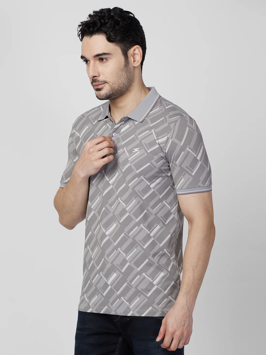 Killer Men Grey Printed Slim Fit T-Shirts - Image 6