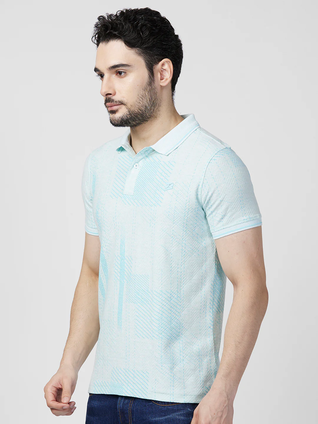 Killer Men Light Green Printed Slim Fit T-Shirts - Image 6