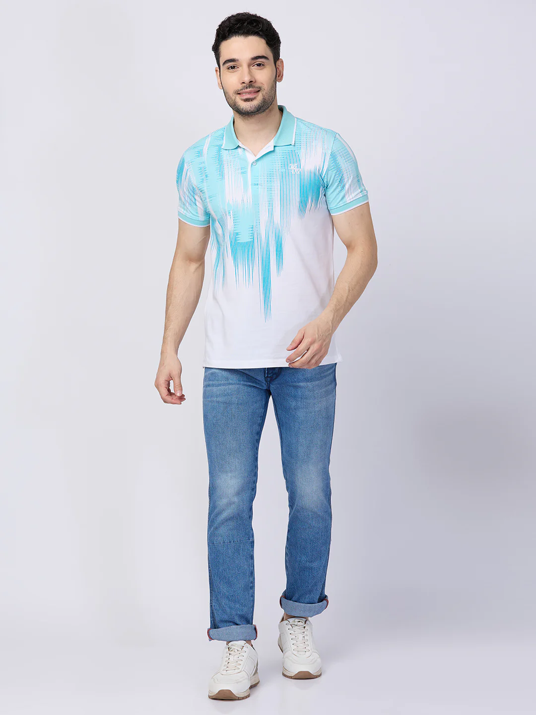 Killer Men Light Green Printed Slim Fit T-Shirts - Image 4