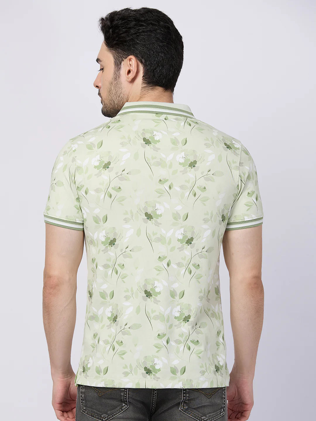 Killer Men Light Green Printed Slim Fit T-Shirts - Image 5