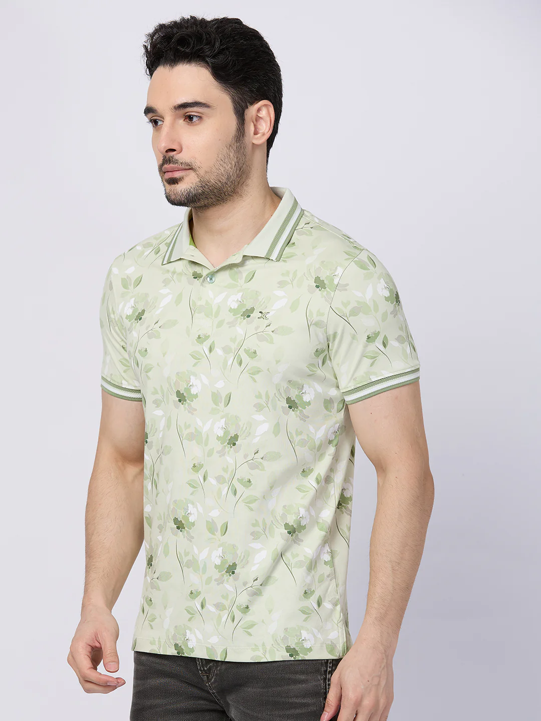Killer Men Light Green Printed Slim Fit T-Shirts - Image 6