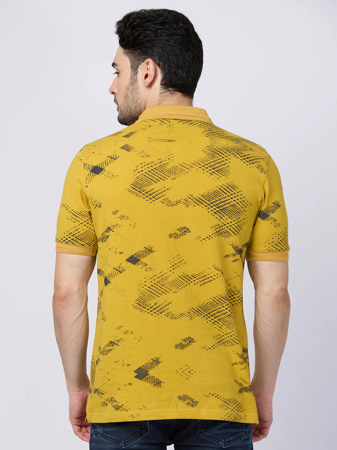 Killer Men Musturd Printed Slim Fit T-Shirts - Image 5