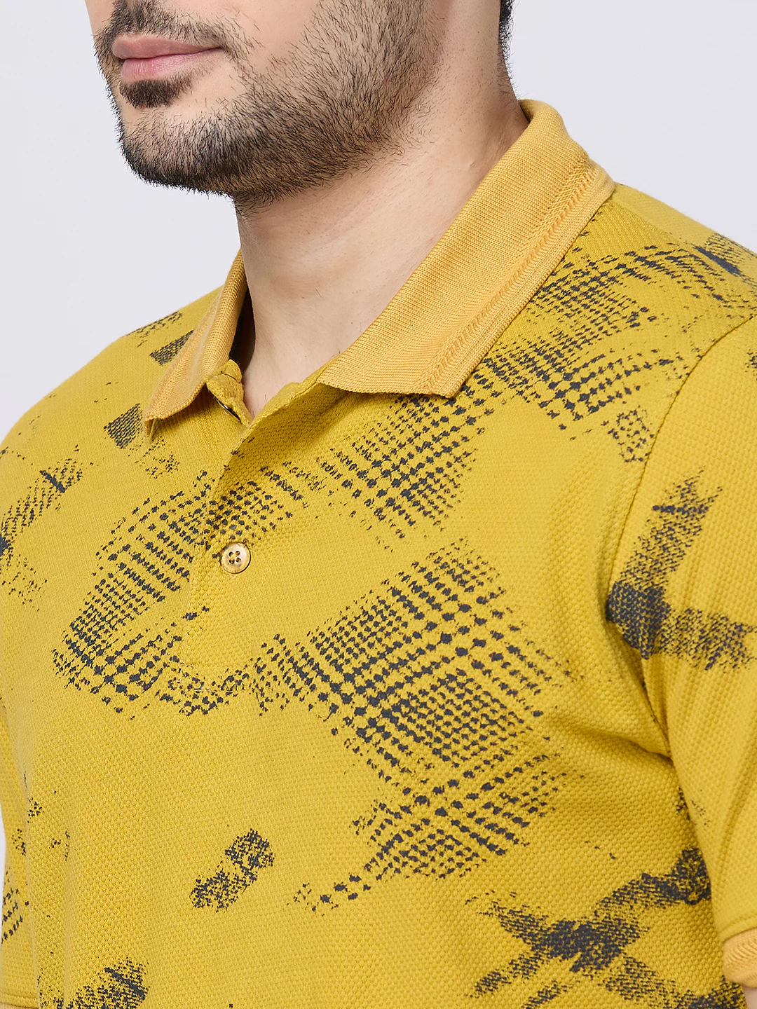 Killer Men Musturd Printed Slim Fit T-Shirts - Image 7