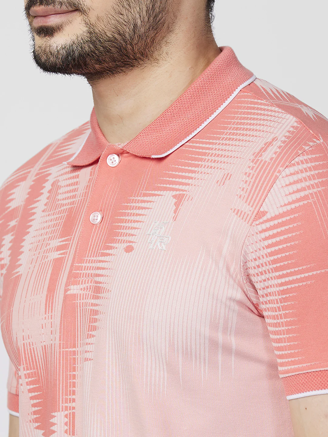 Killer Men Peach Printed Slim Fit T-Shirts - Image 7