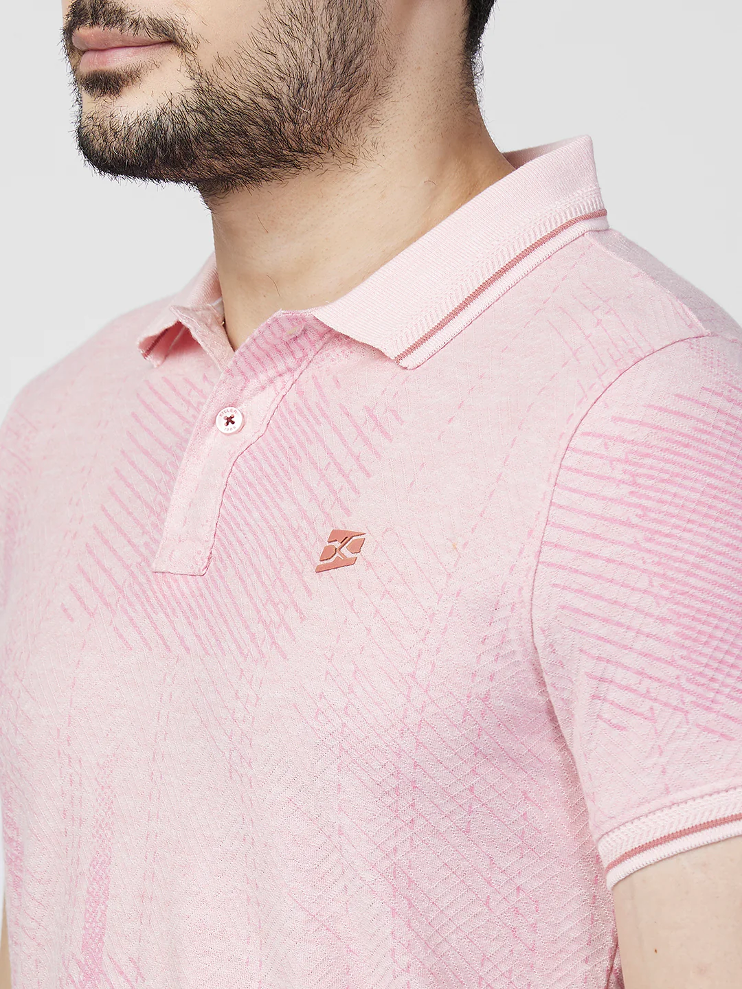 Killer Men Pink Printed Slim Fit T-Shirts - Image 7