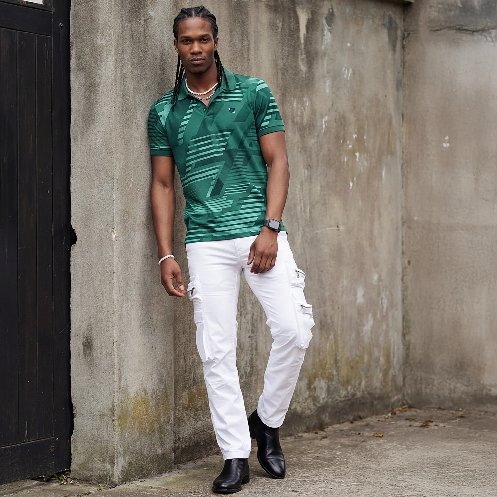 Killer Men Green Printed Slim Fit T-Shirt