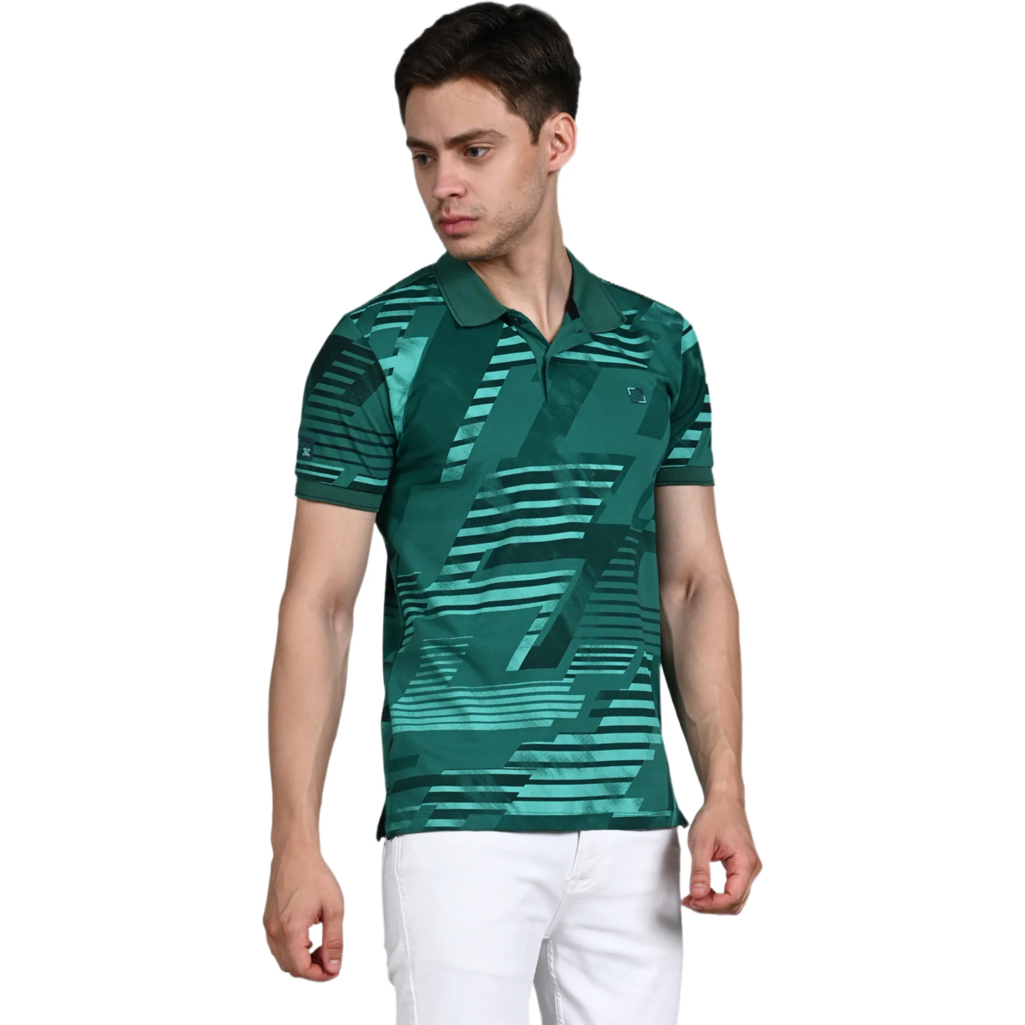 Killer Men Green Printed Slim Fit T-Shirt - Image 5
