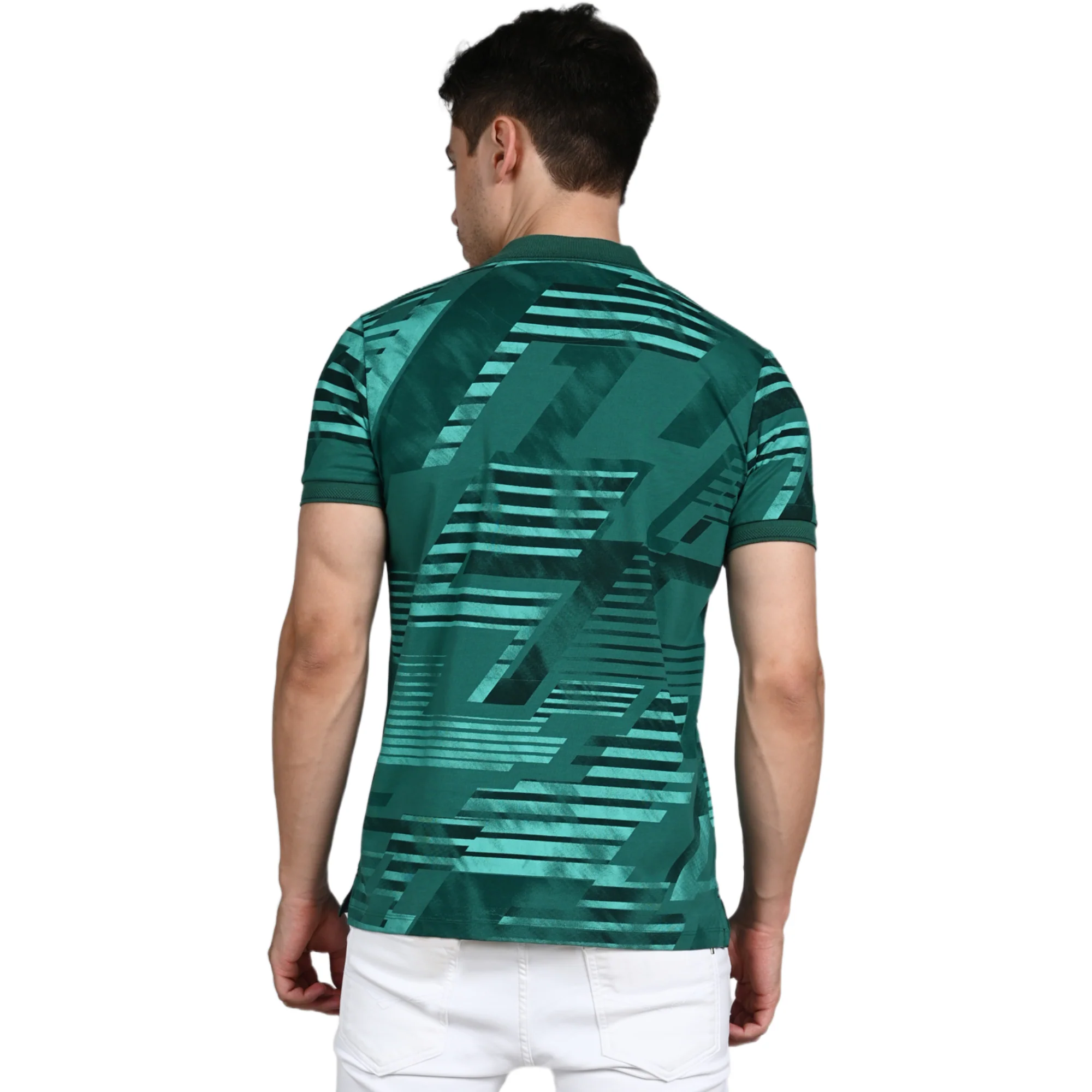 Killer Men Green Printed Slim Fit T-Shirt - Image 7