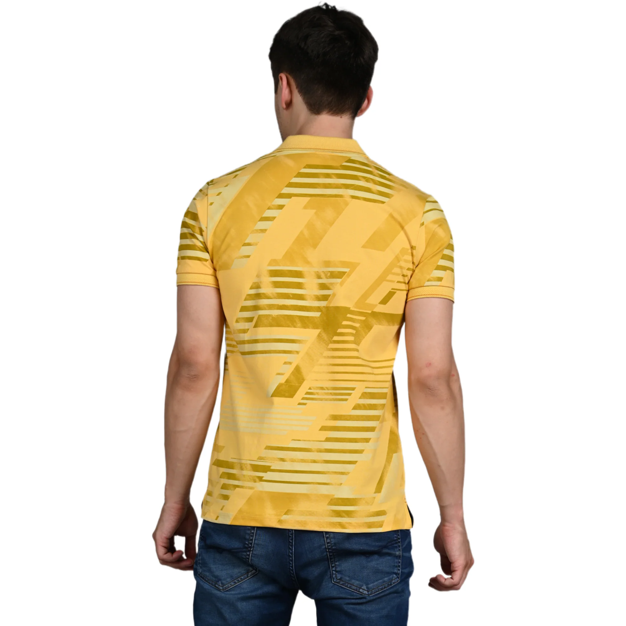 Killer Men Yellow Printed Slim Fit T-Shirt - Image 7