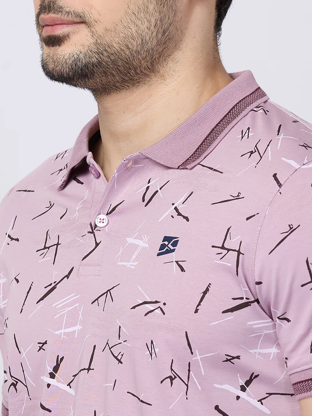 Killer Men Purple Printed Slim Fit T-Shirts - Image 7