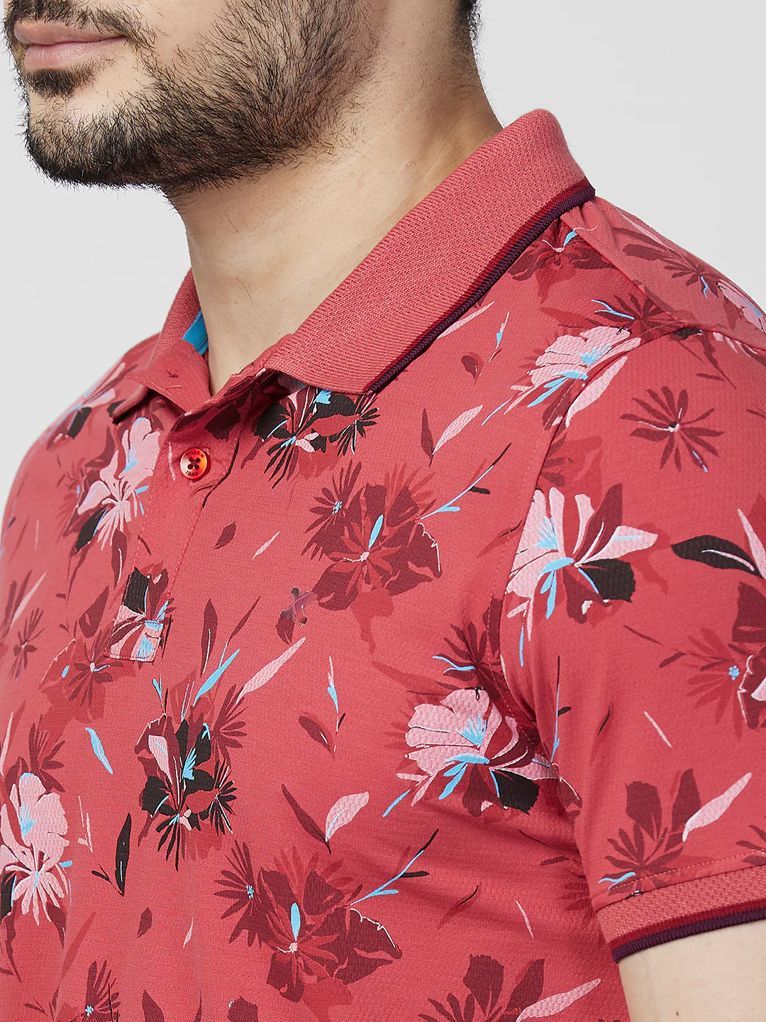 Killer Men Red Printed Slim Fit T-Shirts - Image 7