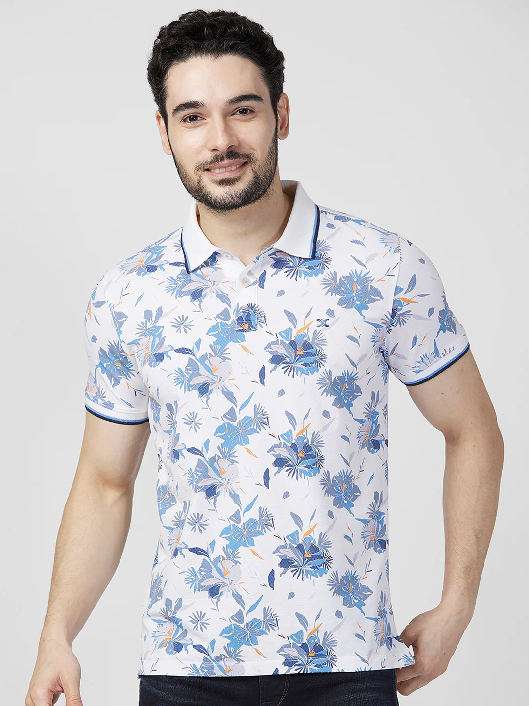 Killer Men White Printed Slim Fit T-Shirts - Image 3