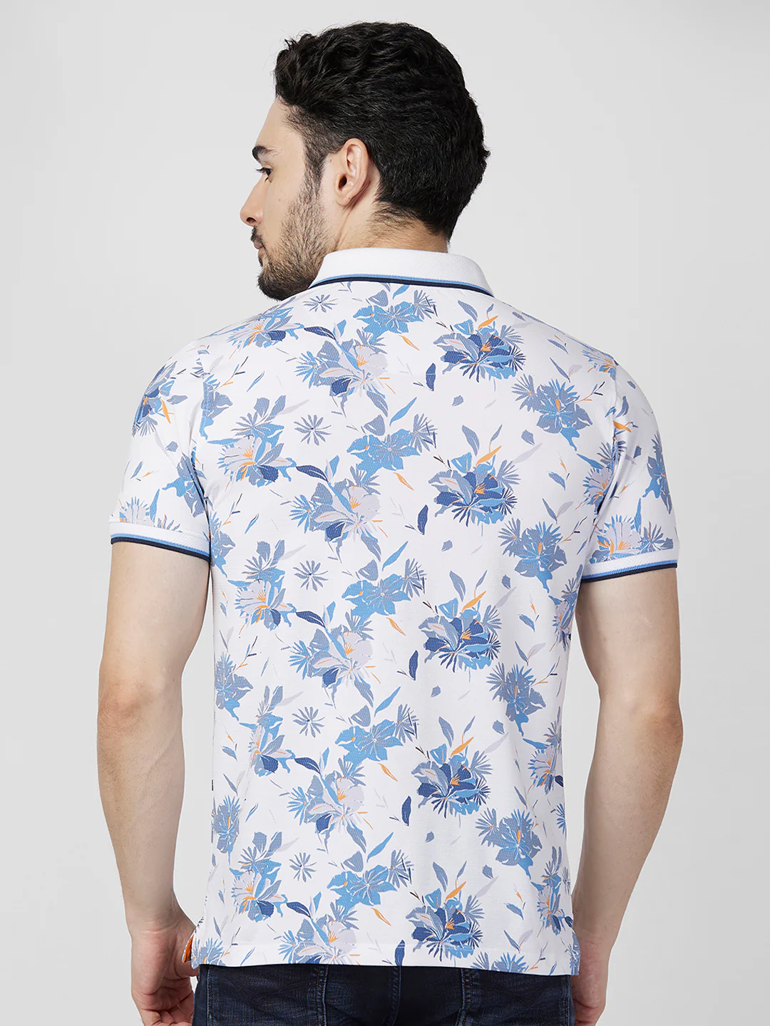 Killer Men White Printed Slim Fit T-Shirts - Image 5