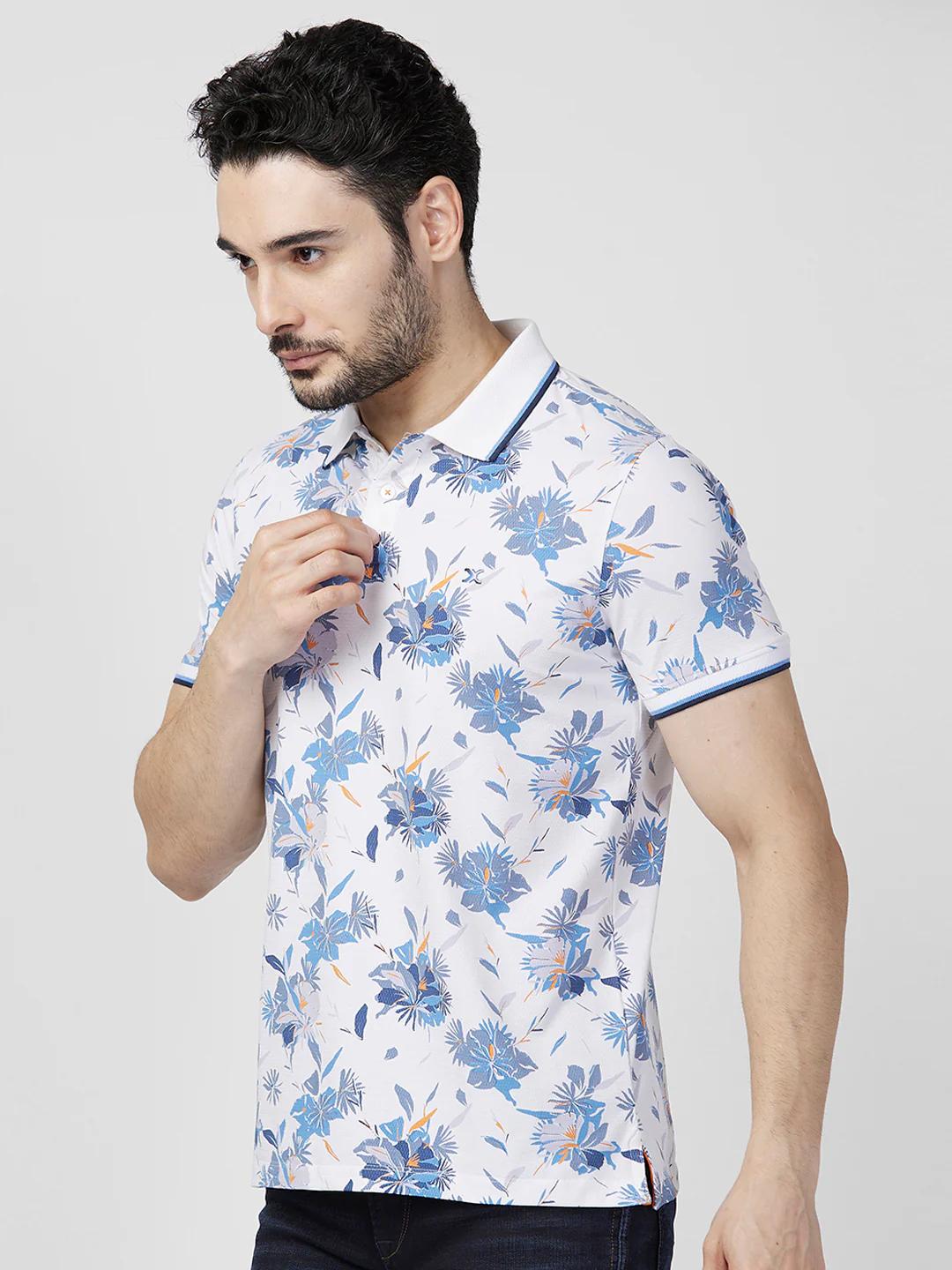 Killer Men White Printed Slim Fit T-Shirts - Image 6