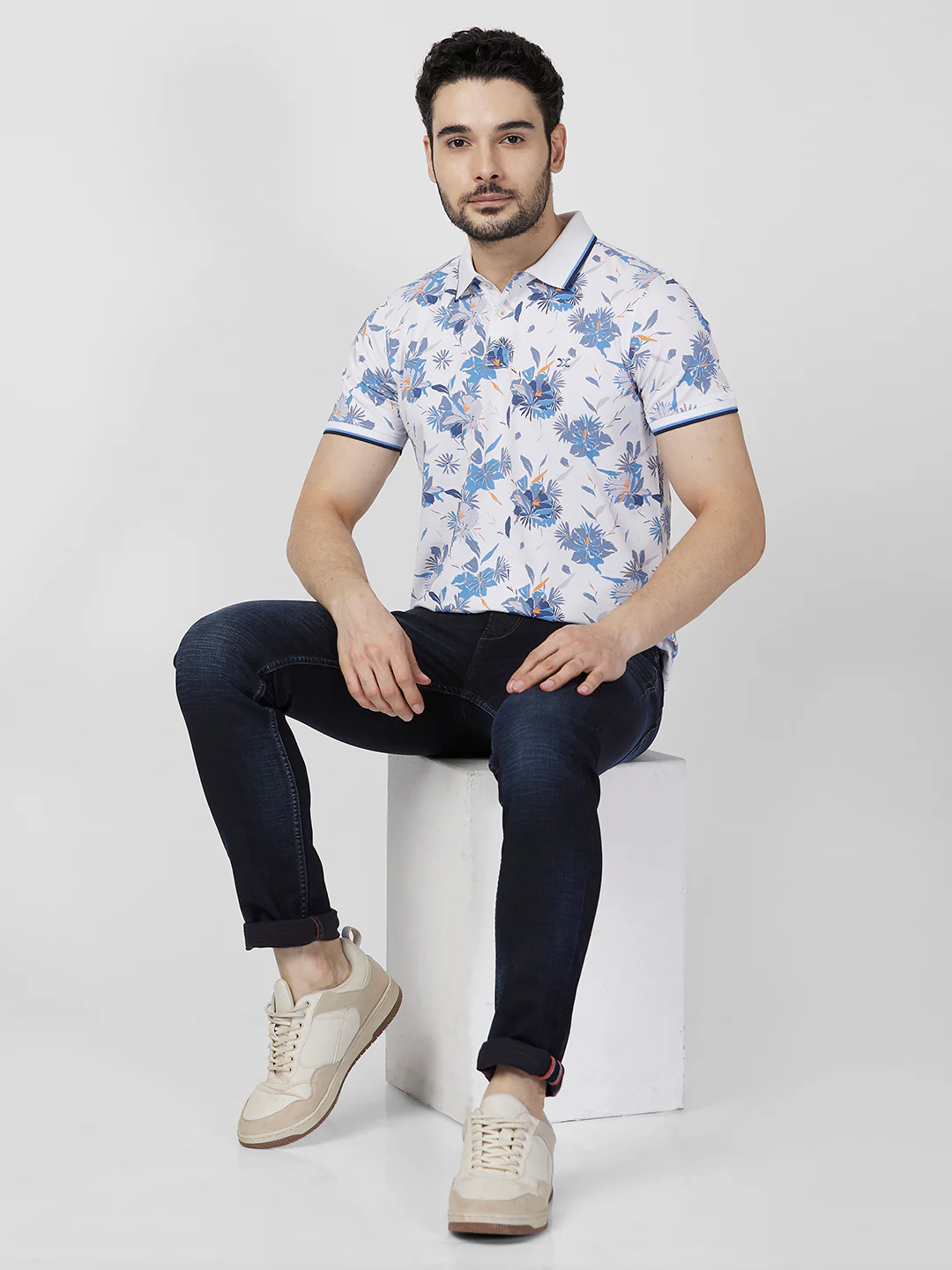 Killer Men White Printed Slim Fit T-Shirts - Image 7