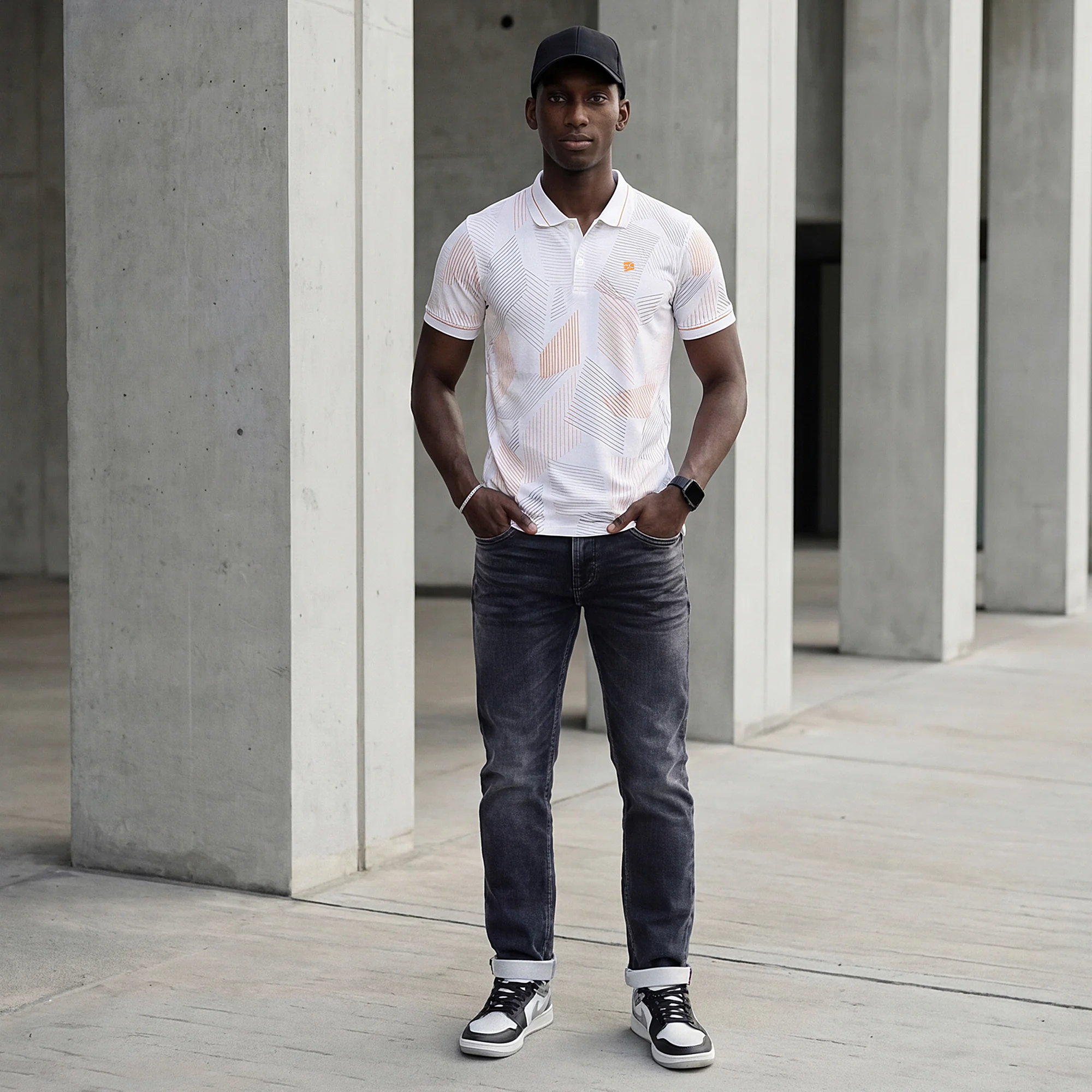 Killer Men White Printed Slim Fit T-Shirts