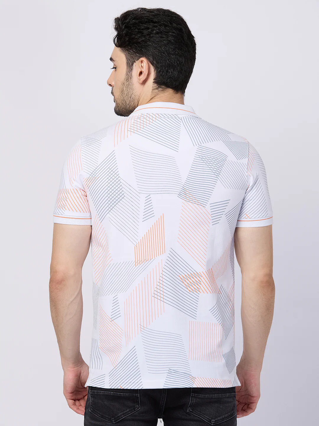 Killer Men White Printed Slim Fit T-Shirts - Image 5