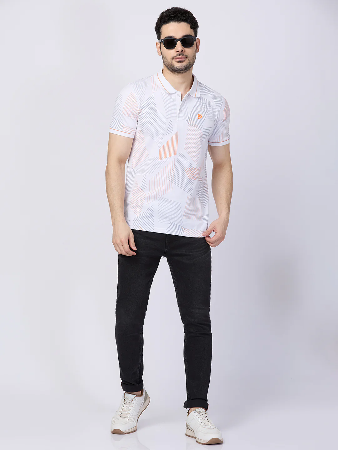 Killer Men White Printed Slim Fit T-Shirts - Image 8