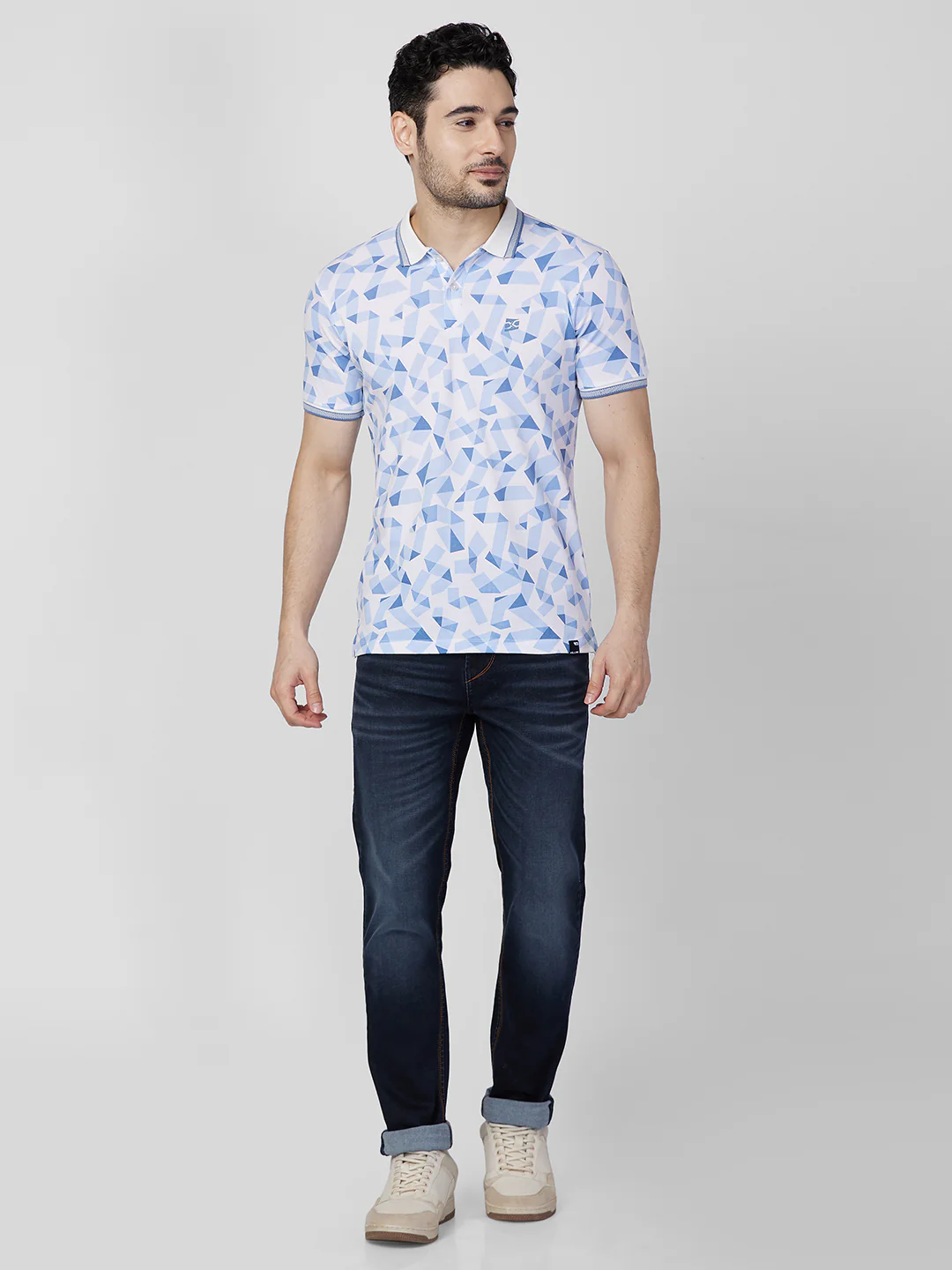 Killer Men White Printed Slim Fit T-Shirts - Image 4