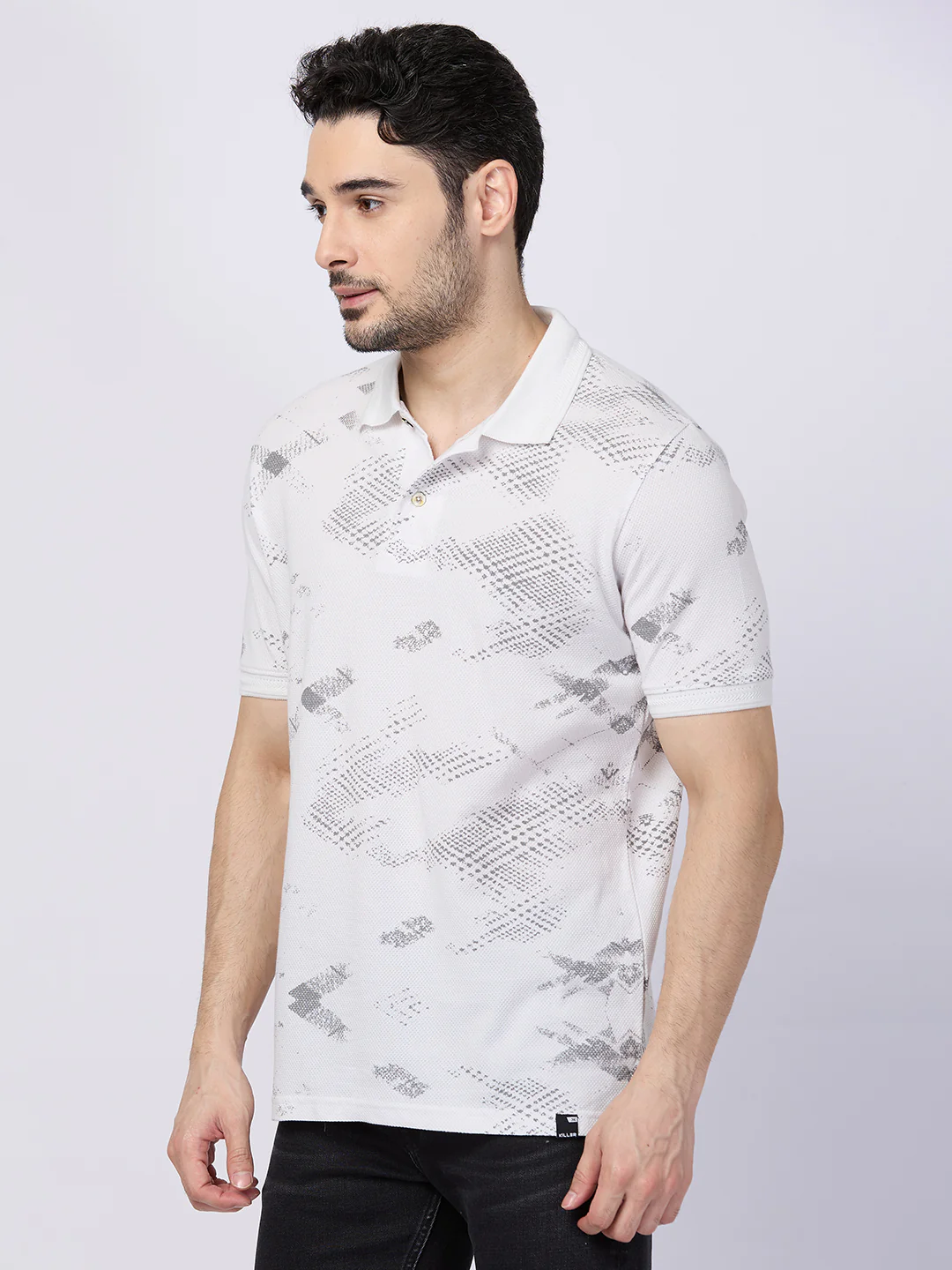 Killer Men White Printed Slim Fit T-Shirts - Image 6